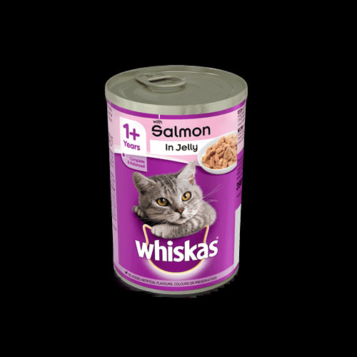 Whiskas Tin Salmon Jelly 12x390g