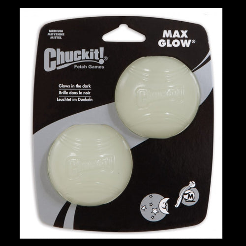 Chuckit Max Glow Balls Medium 2 Pack