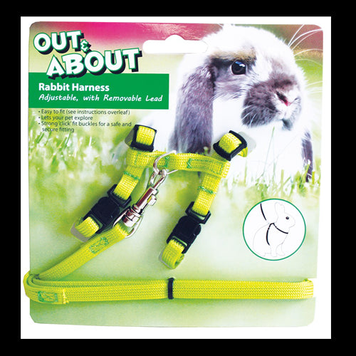 Happy Pet Rabbit Harness Set Green