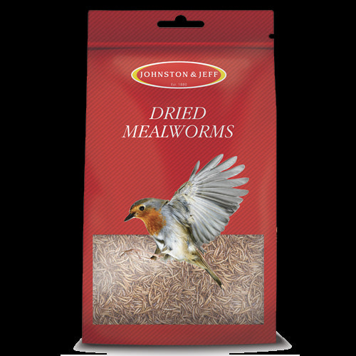 Johnston & Jeff Dried Mealworms Pouch 100g