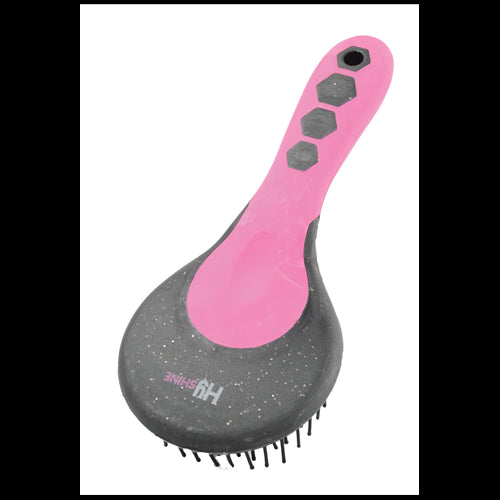 Hy Shine Mane & Tail Brush Black/Pink