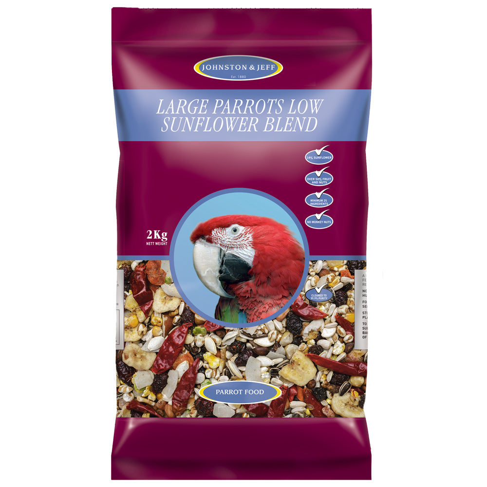 Johnston Jeff Low Sunflower Large Parrot Food